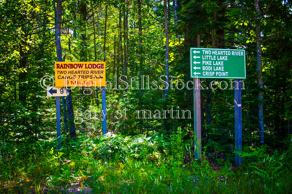 Directional Signs to Crisp Point, digital Grand Marais