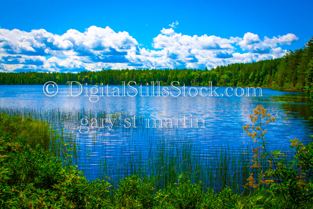 View of Sable Lake, digital Grand Marais