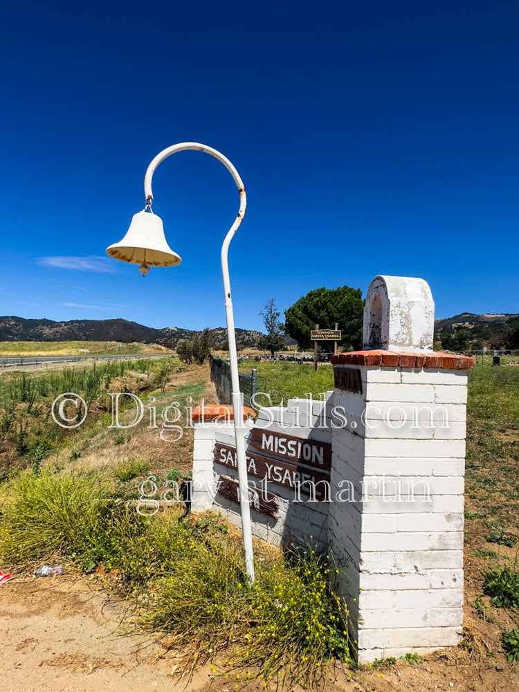 Mission Santa Ysabel Entrance and Bell, Digital, Missions, Santa Ysabel