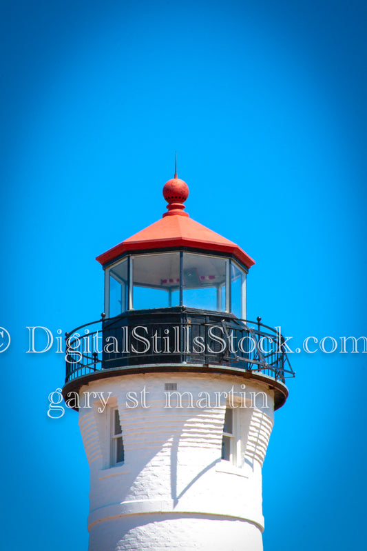 Crisp Point Lighthouse up close, digital Crisp Point