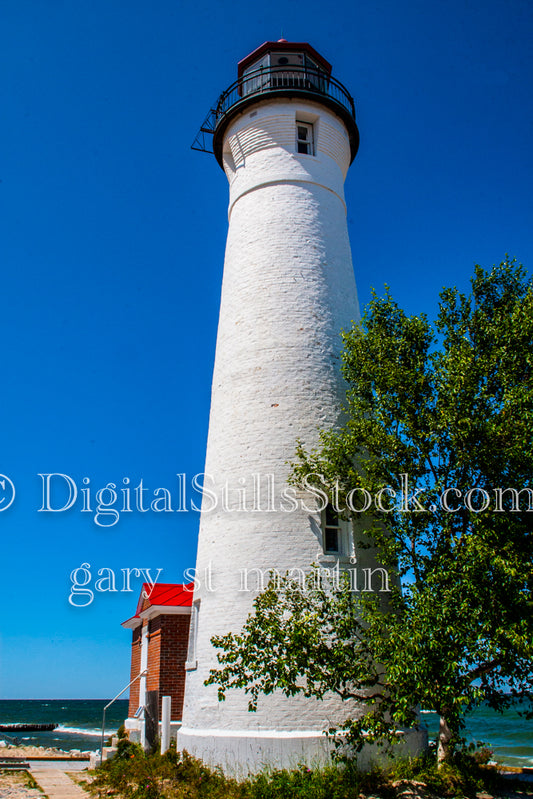 Close up of the Lighthouse, digital Crisp Point