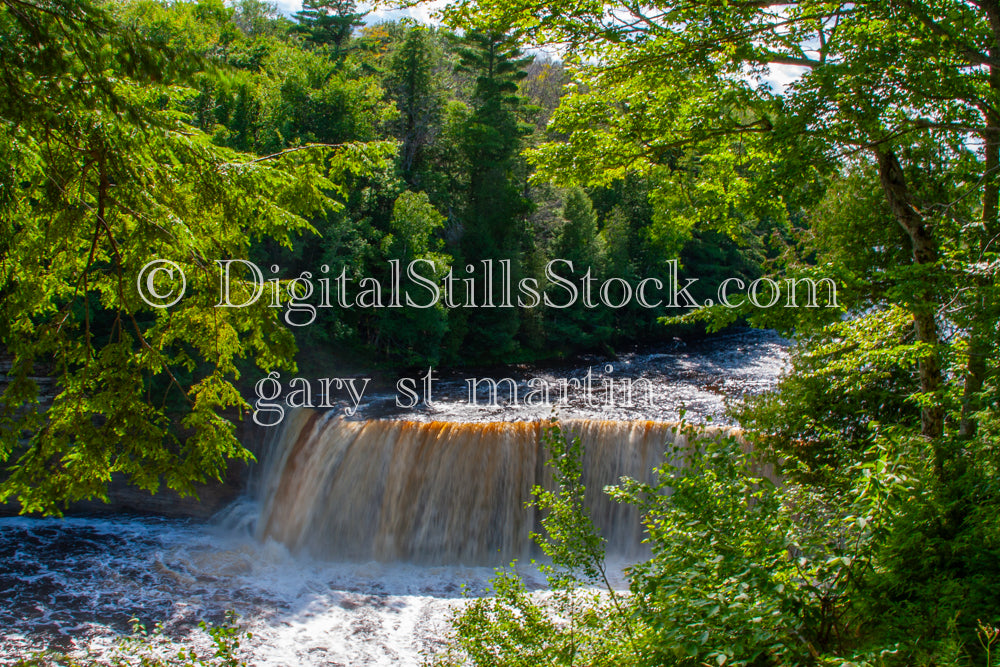 Brown Water Pouring Over the Tahquamenon Falls , digital Tahquamenon Falls