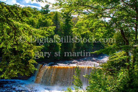 Upper View of the Tahquamenon. Falls, digital Tahquamenon Falls