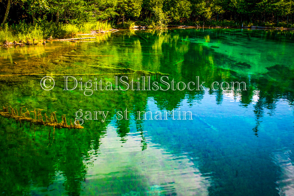 Water like glass, Springs , digital Michigan