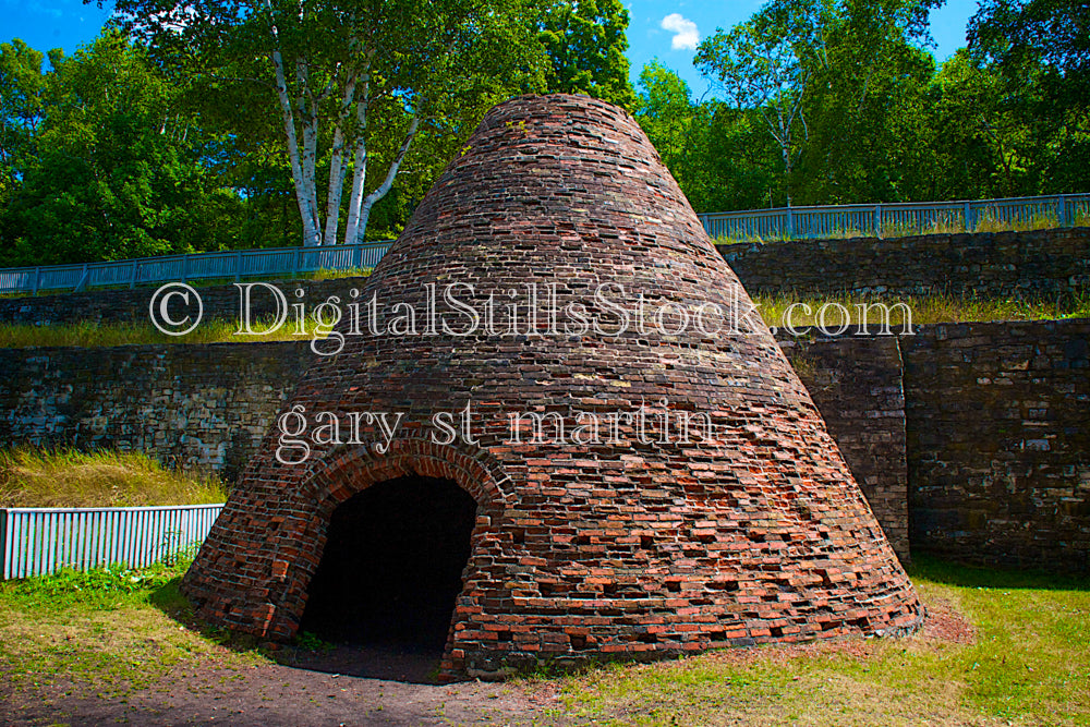 Close up with the brick oven, digital Fayette