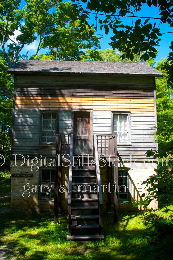 Steps Leading up to the Multi-toned house, digital Fayette