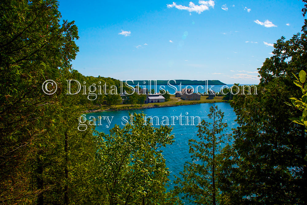 View of the buildings from afar, digital FAyette