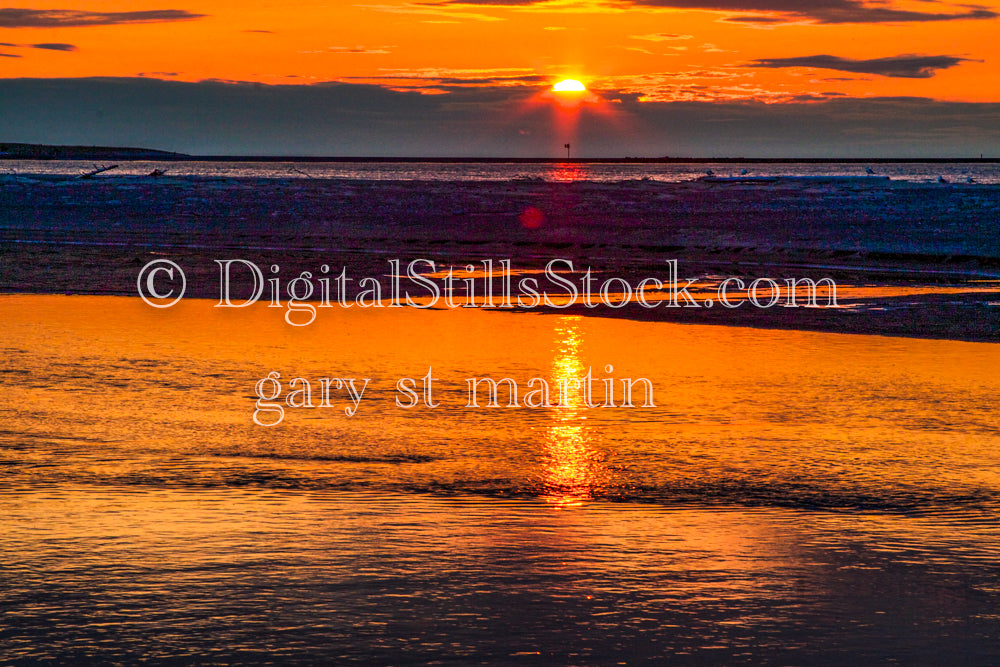 Lakeside Sunset, digital Grand Marais
