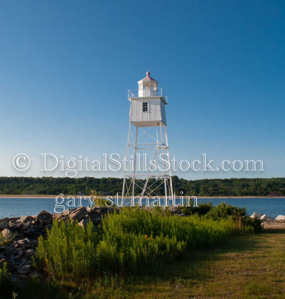 View of the Grand Marais Lighthouse, digital Grand Marais