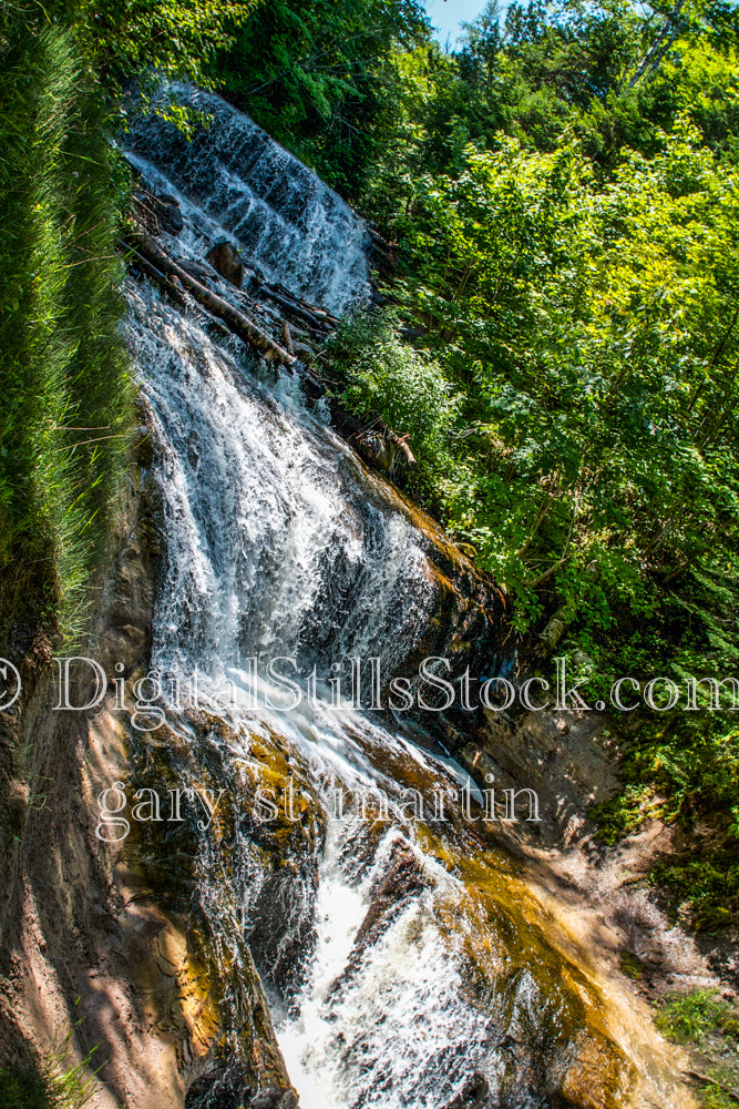 Slanted View of Sable Falls, digital Grand Marais