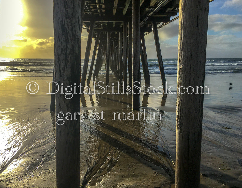 Between the Posts - Imperial Beach Pier, digital imperial beach pier