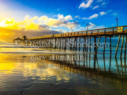 Glowing Sky - Imperial Beach Pier, digital Imperial beach pier