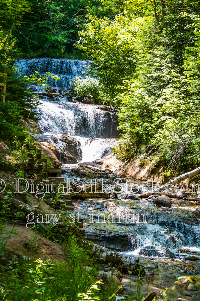 Sable Falls up close, digital Grand MArais