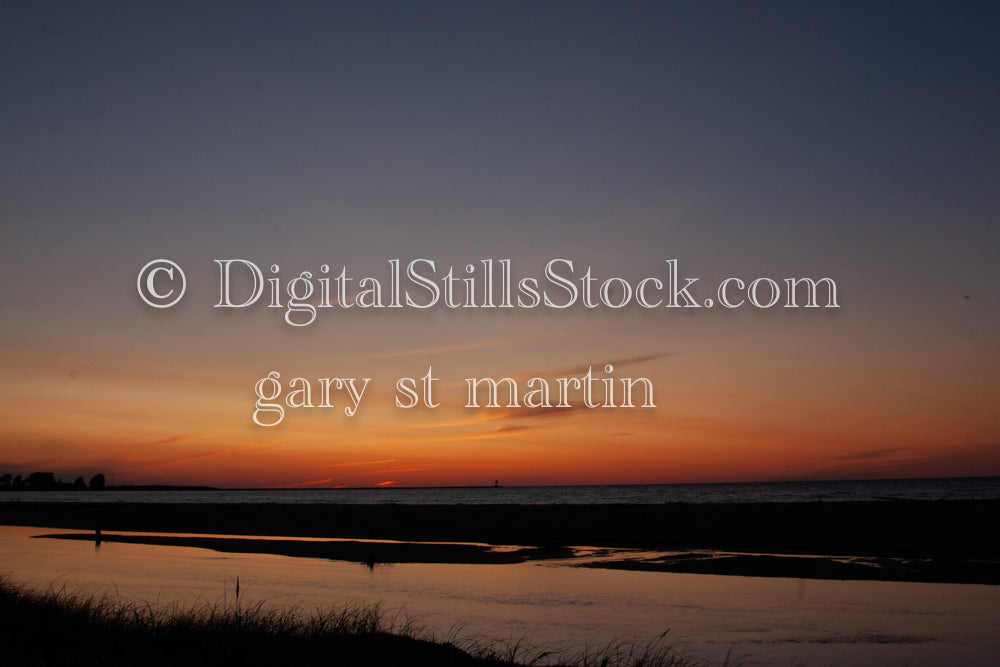 The Lake at Dusk, digital Grand Marais