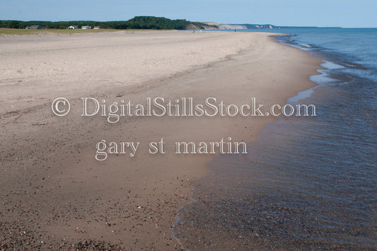 Looking at the sandy shore, digital Grand Marais