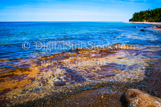 On the edge of the rocks, digital Grand Marais