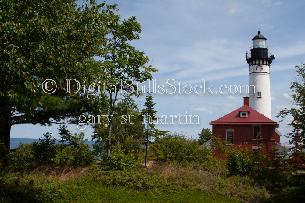 View of the Sable Lighthouse, digital Grand mArais