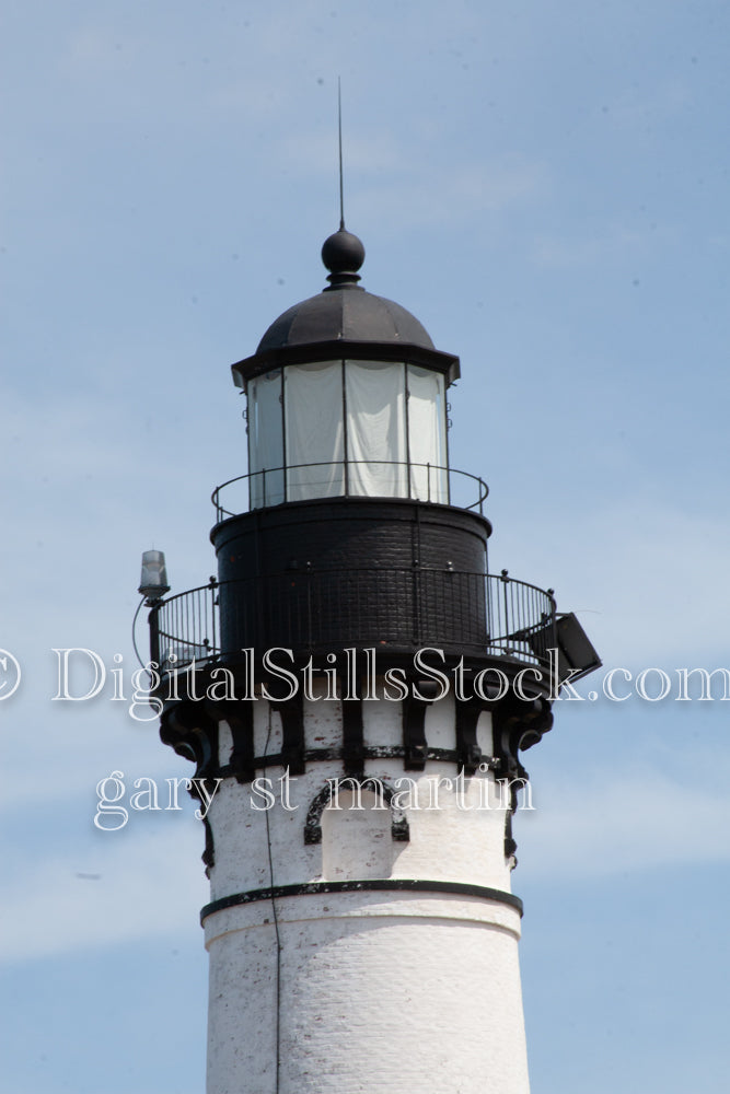 The Top of Sable Lighthouse, digital Grand MArais