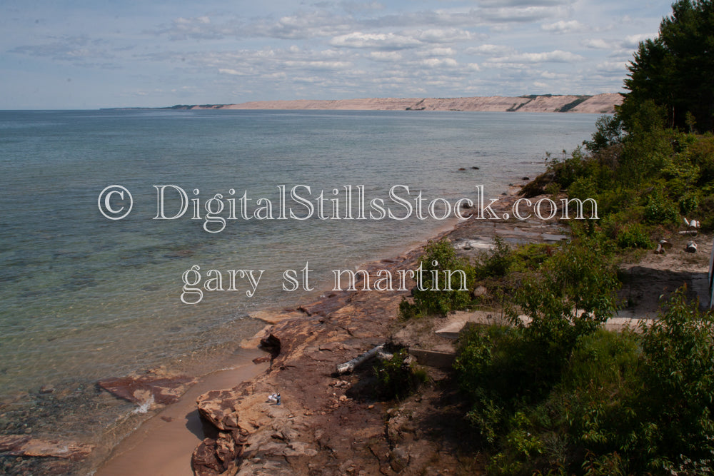 View of Logslide from Afar, digital Grand Marais