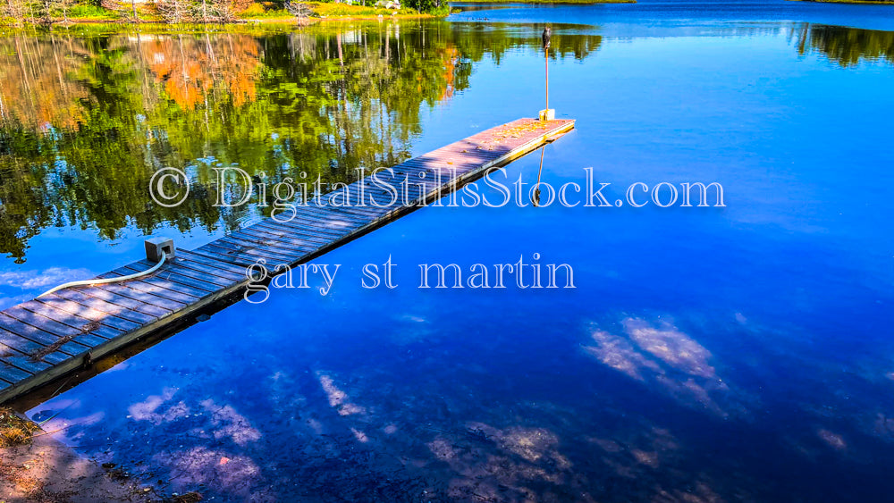 Small dock on Lost Lake, digital Munising