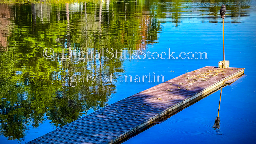 Close up of a dock on Lost Lake , digital Munising