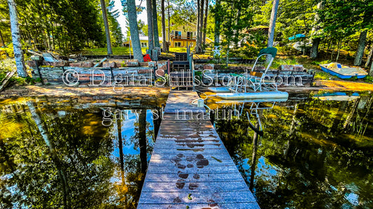 A bunch of boats on the dock, digital Munising