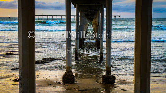 Underneath the Pier - Mission Beach Pier, digital Mission beach Pier