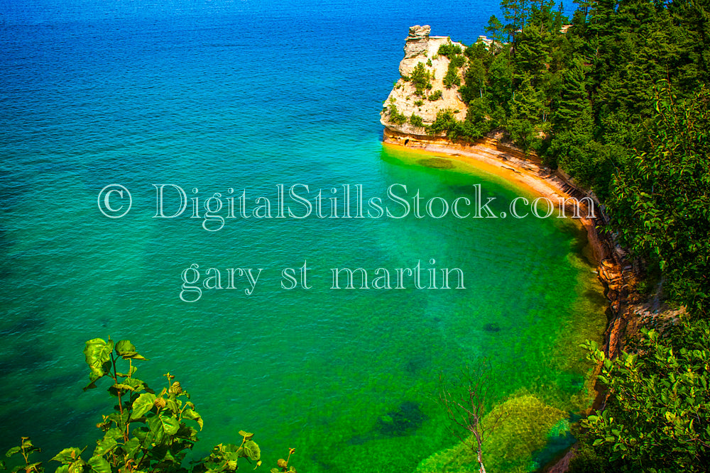 Overview of Miner's Castle, digital munising