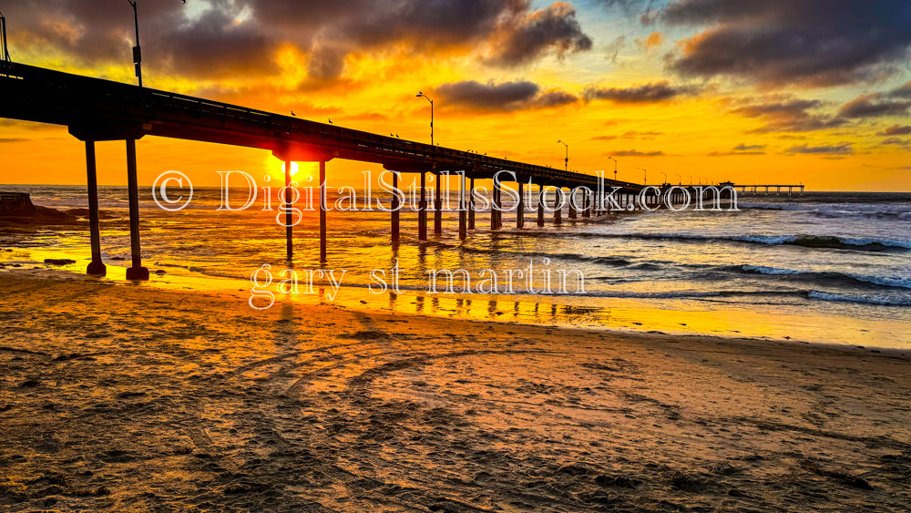 Pondering at the Pier - Ocean Beach Pier, digital Ocean beach pier