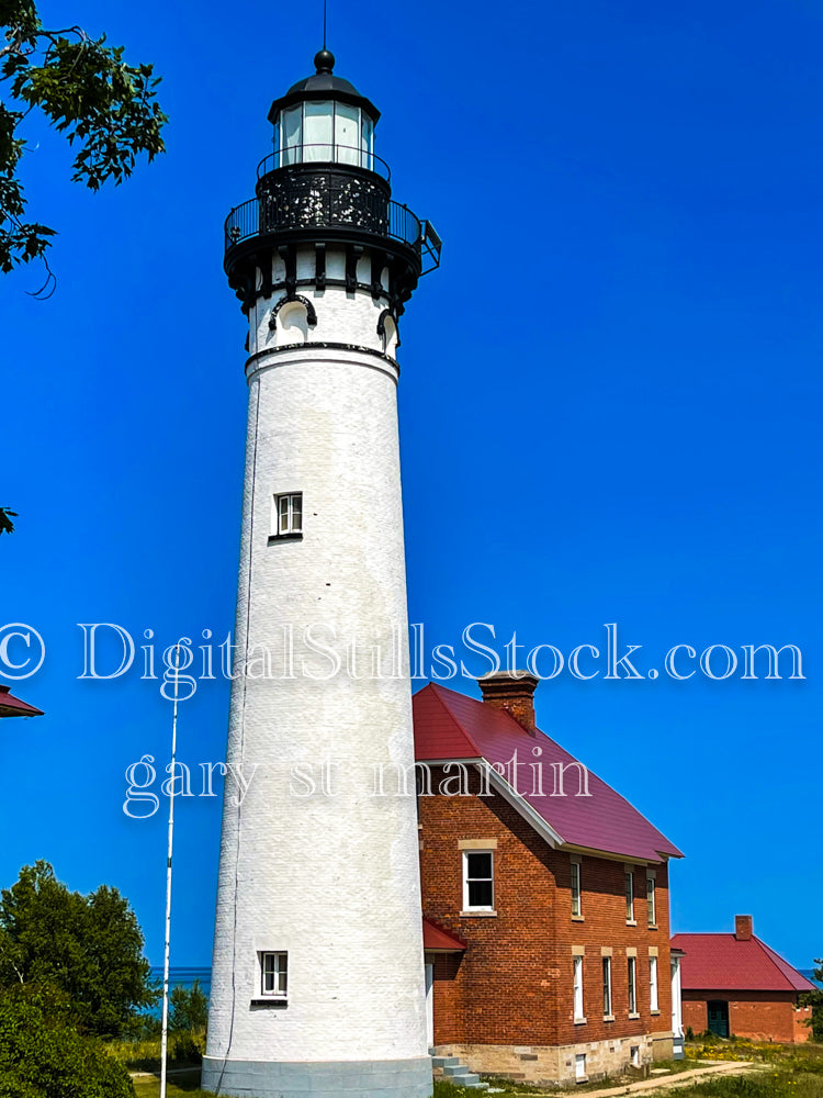 View of the Sable Lighthouse, digital Grand Marais