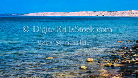 Zoomed in on Logslide from afar, digital Grand Marais