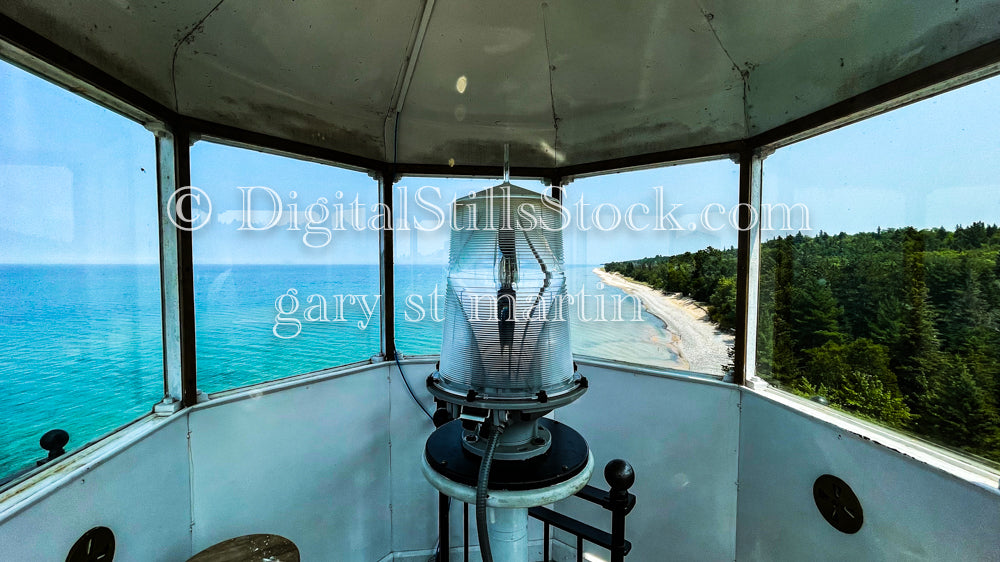 View from the light of the lighthouse, digital crisp point