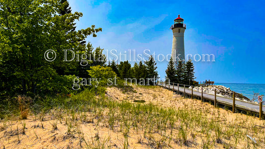 The Walkway to the Crisp Point Lighthouse, digital Crisp Point