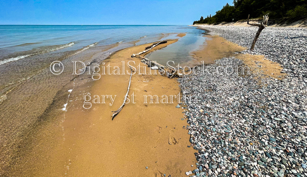 Sticks on the Crisp Point Beach, digital Crisp Point