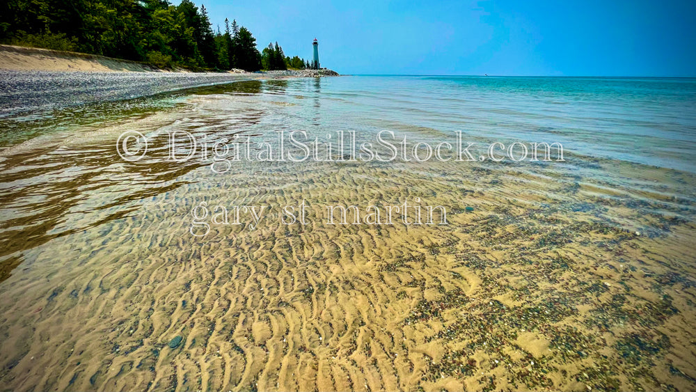 Wild Patterns in the Sand under the water, digital Crisp Point