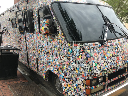 Sticker Decorated RV, New Orleans, Digital