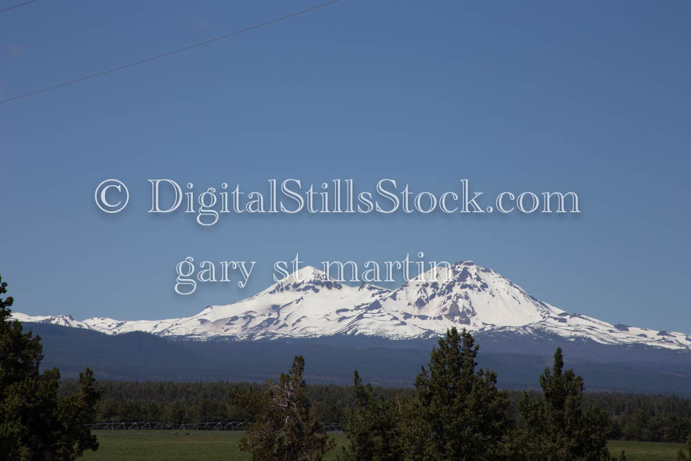 Two Peaks of the Three Sisters Mountain Oregon