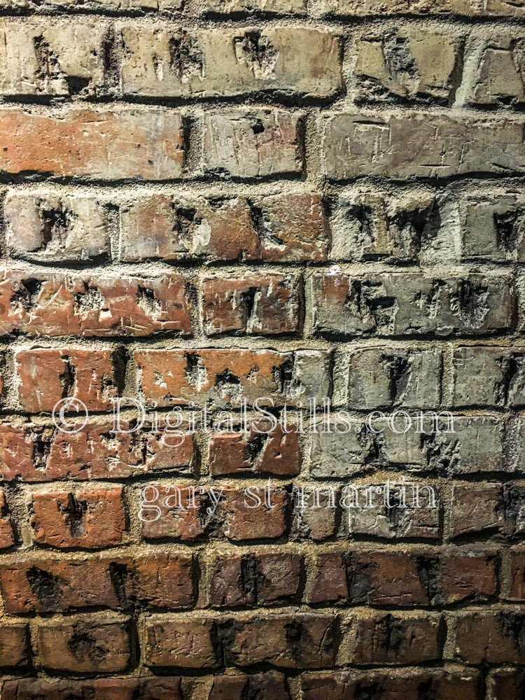 Textured Brick Wall, New Orleans, Digital