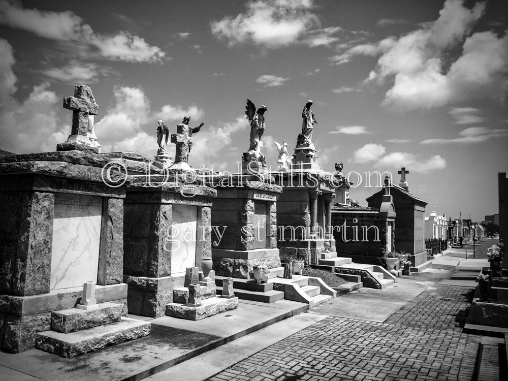 New Orleans Cemetery 17 B+W, New Orleans, Digital