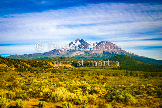 Wide View Mt. Lassen, Digital, California, Mt Lassen