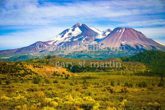 Close View Mt. Lassen, California, Digital, Mt Lassen