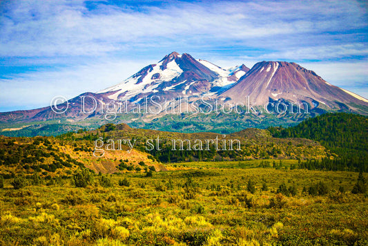 Snow-Capped Three Sisters Mountain Range