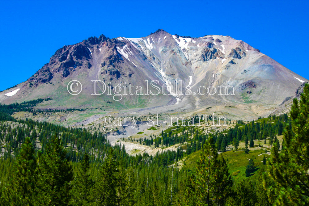 Full View Of Lassen Volcanic National Park, CA V2, Digital, California, Lassen