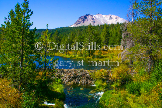 Beautiful Lake Lassen Volcanic National Park, CA, Digital, California, Lassen