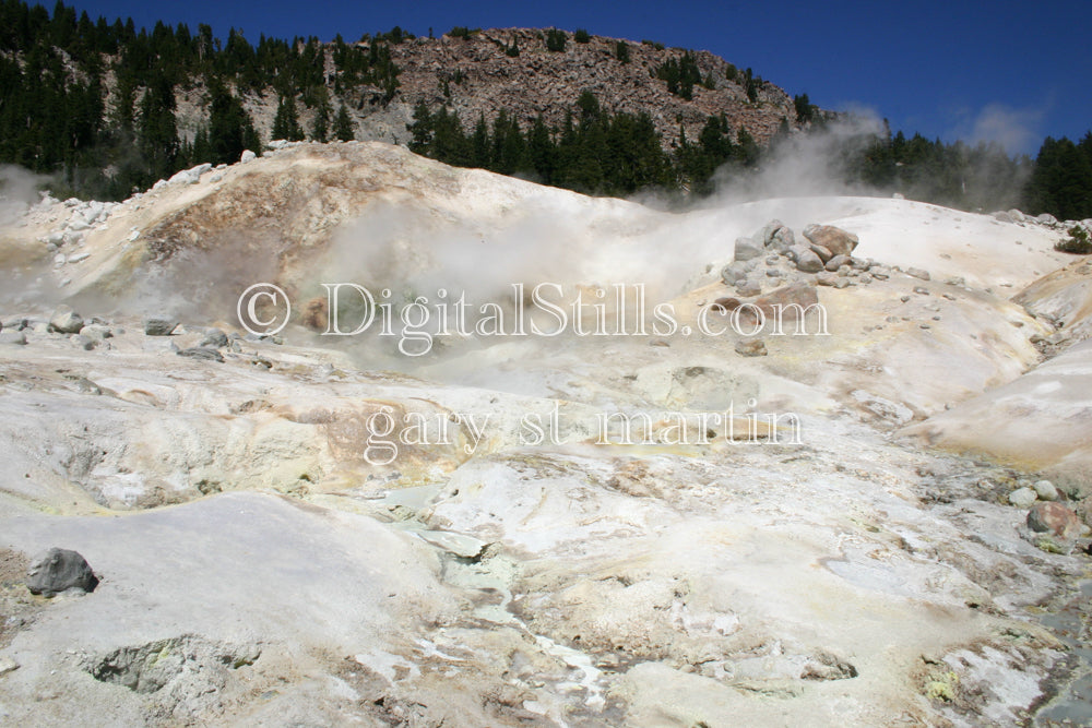 Lassen Volcanic Hot Rocks National Park, CA Digital, California, Lassen