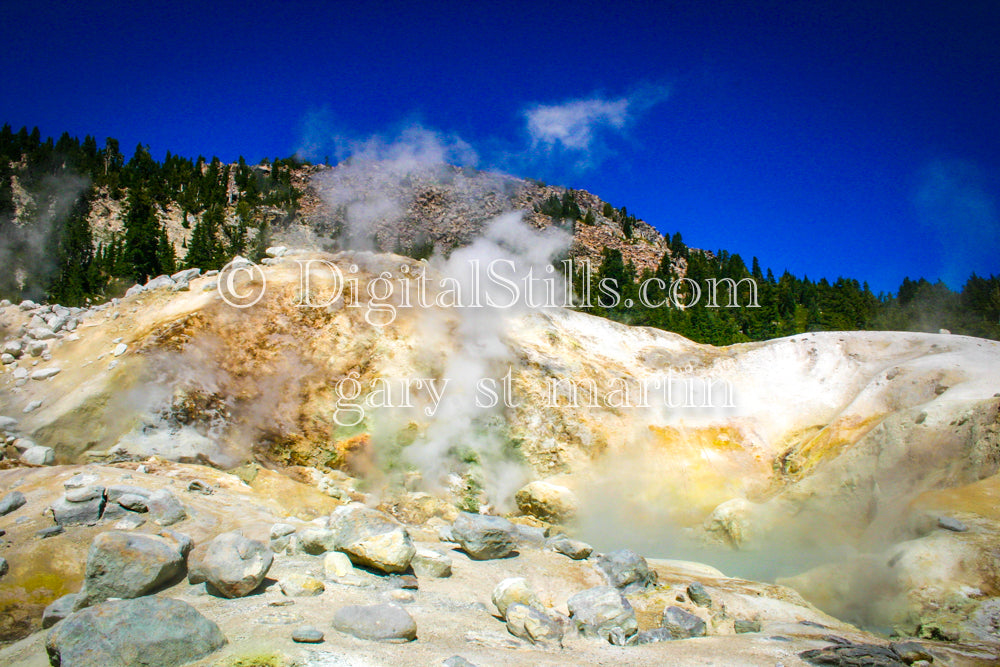 Lassen Volcanic Hot Rocks National Park, CA V3 Digital, California, Lassen