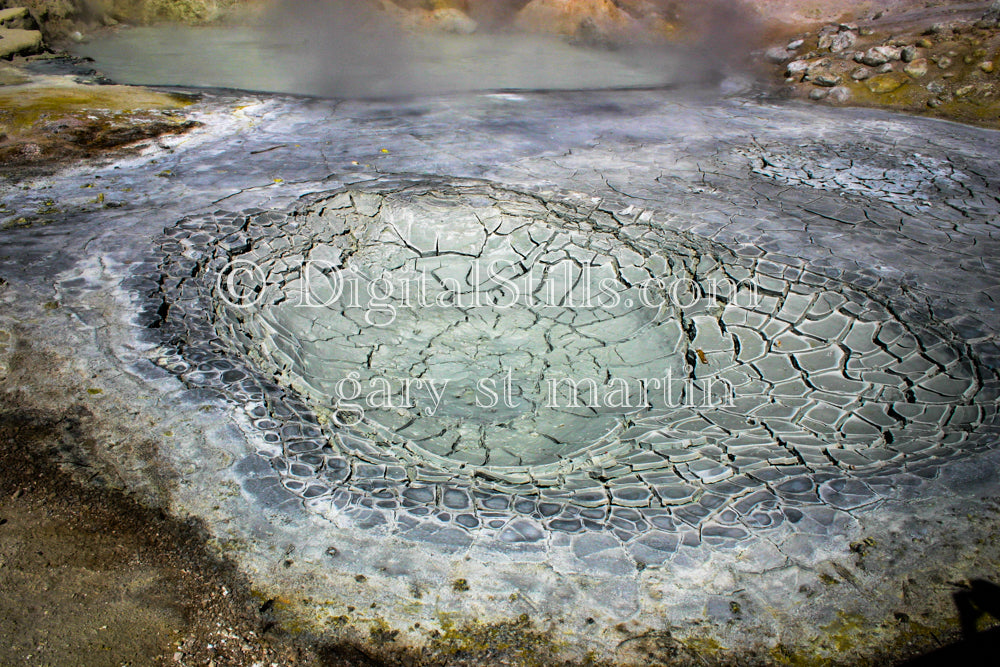 Mud Volcanic Hole In Lassen Volcanic National Park, CADigital, California, Lassen