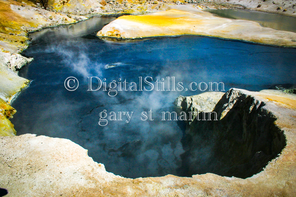 Hot Springs In Lassen Volcanic National Park, CA Digital, California, Lassen