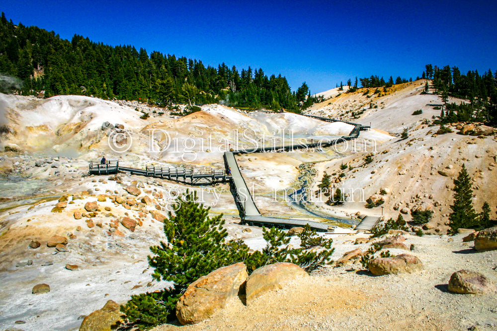 Wide View Of Trail In Lassen Volcanic National Park, CADigital, California, Lassen