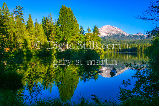 Nature, Mountain & Lake View, Lassen Volcanic National Park, CADigital, California, Lassen